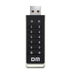 front view of encrypted usb flash drive